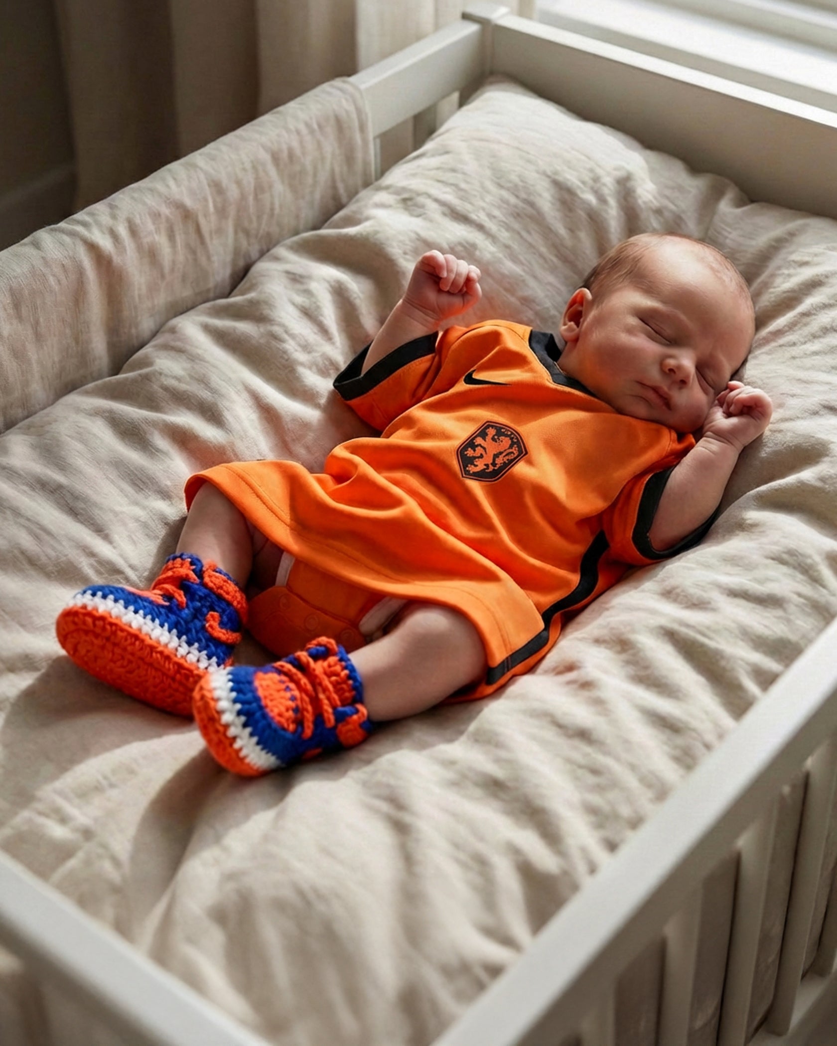 AJ ORANGE/BLUE Sneaker Sokkies