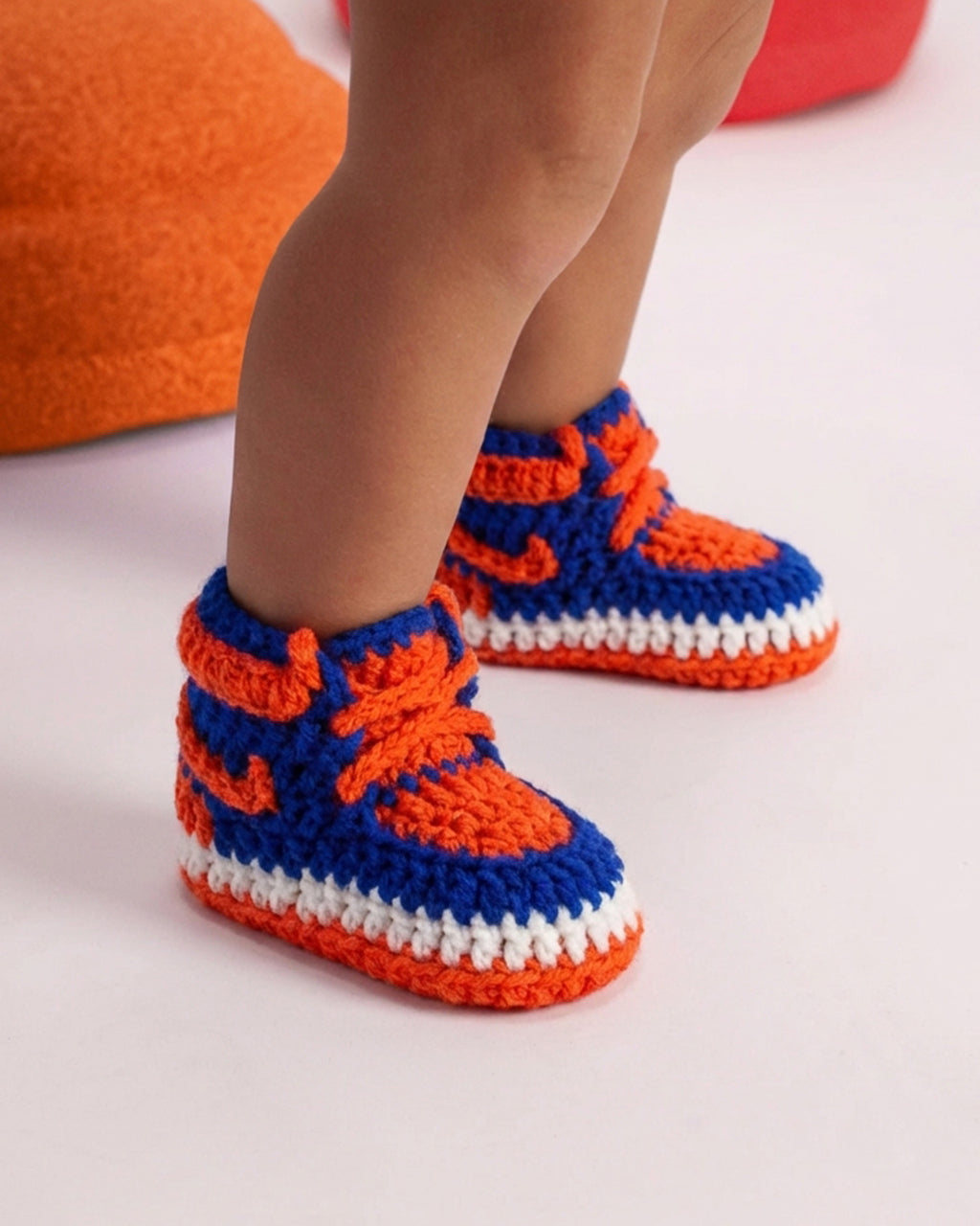 AJ ORANGE/BLUE Sneaker Sokkies